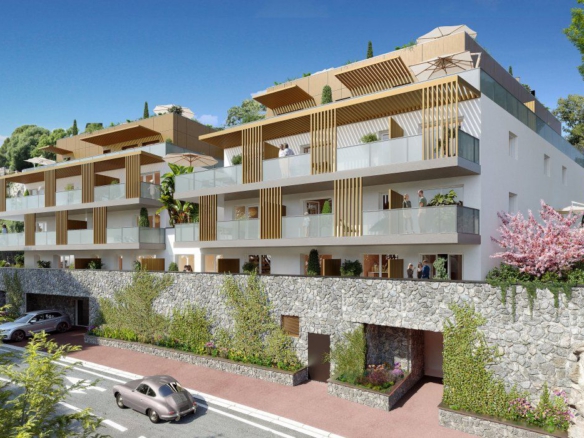 Nouvel appartement 2 pièces avec terrasse et parking à la Villa Lucet, Beausoleil