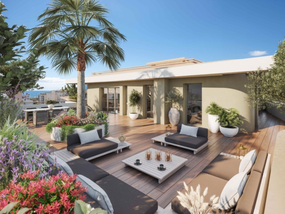 New Three-Bedroom Apartment with Sea View in the ICÔNE Residence, Cannes