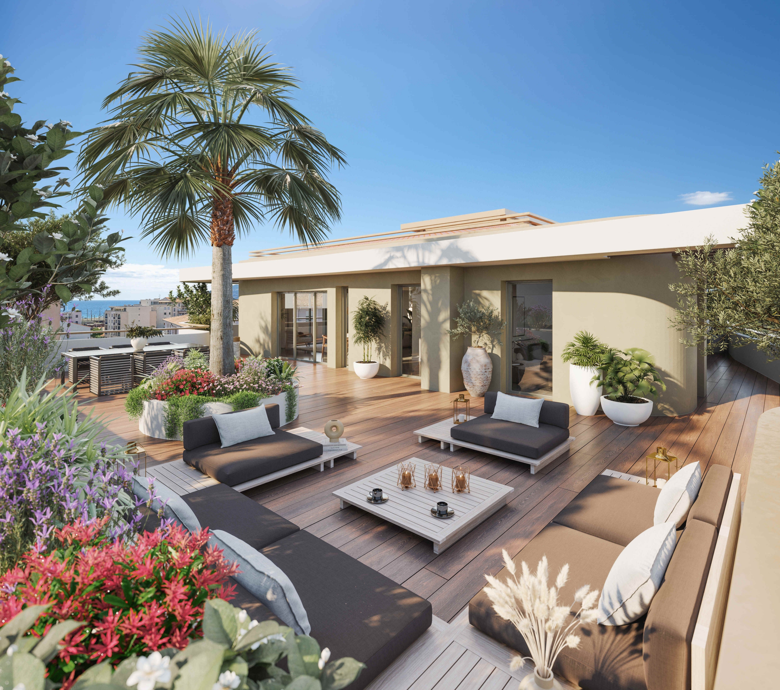 New Three-Bedroom Apartment with Sea View in the ICÔNE Residence, Cannes
