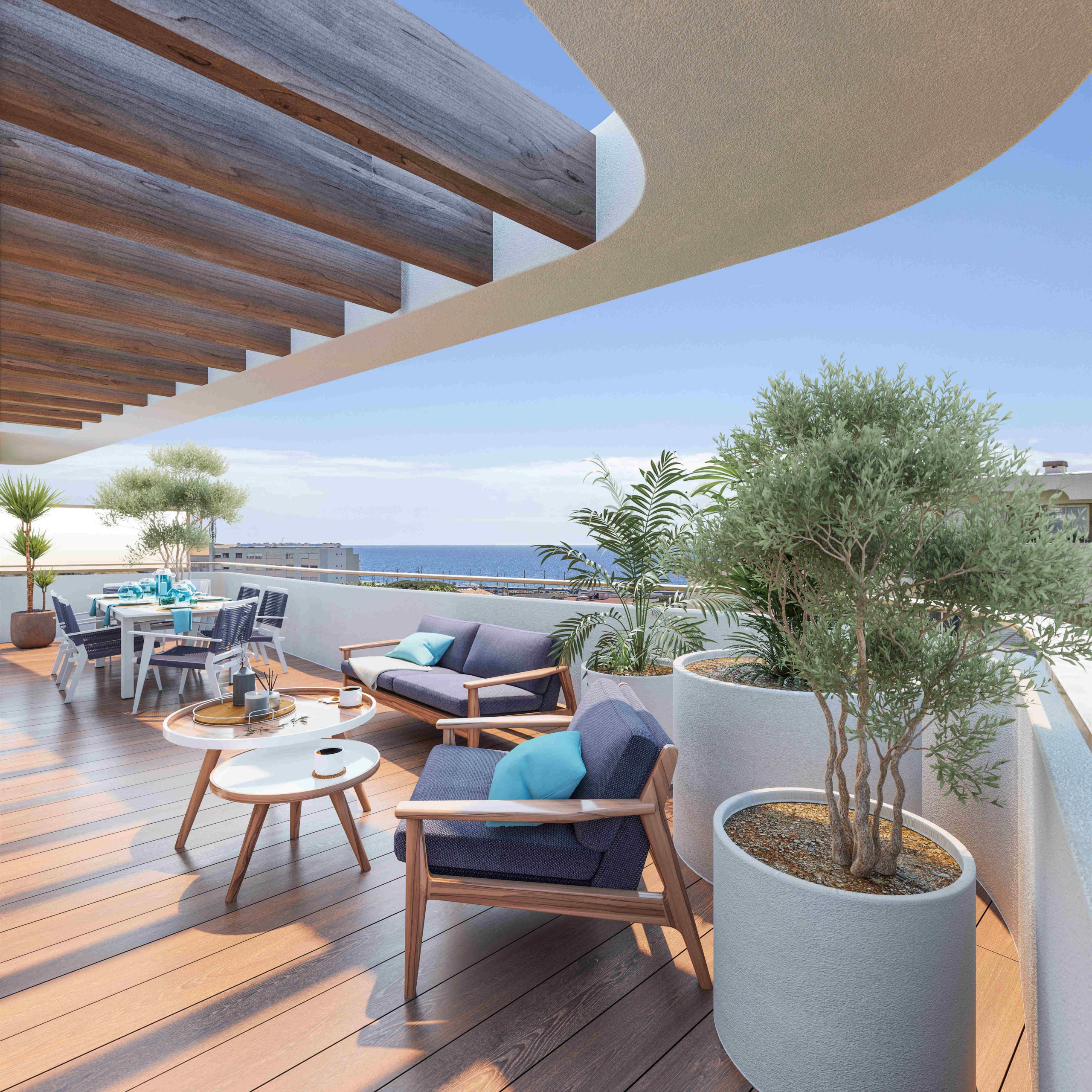 New Three-Bedroom Apartment with Sea View in the ICÔNE Residence, Cannes